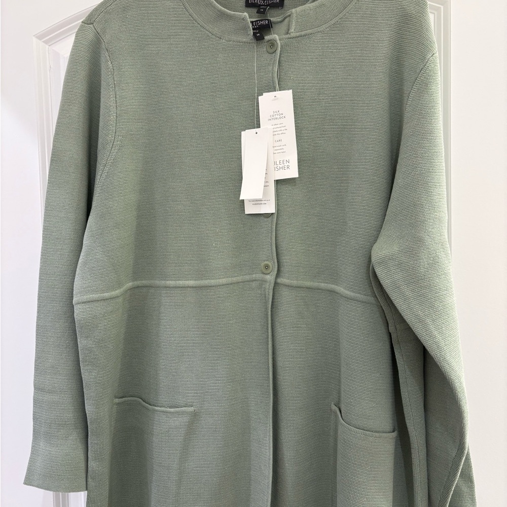 Eileen Fisher Sage Knit Sweater Set